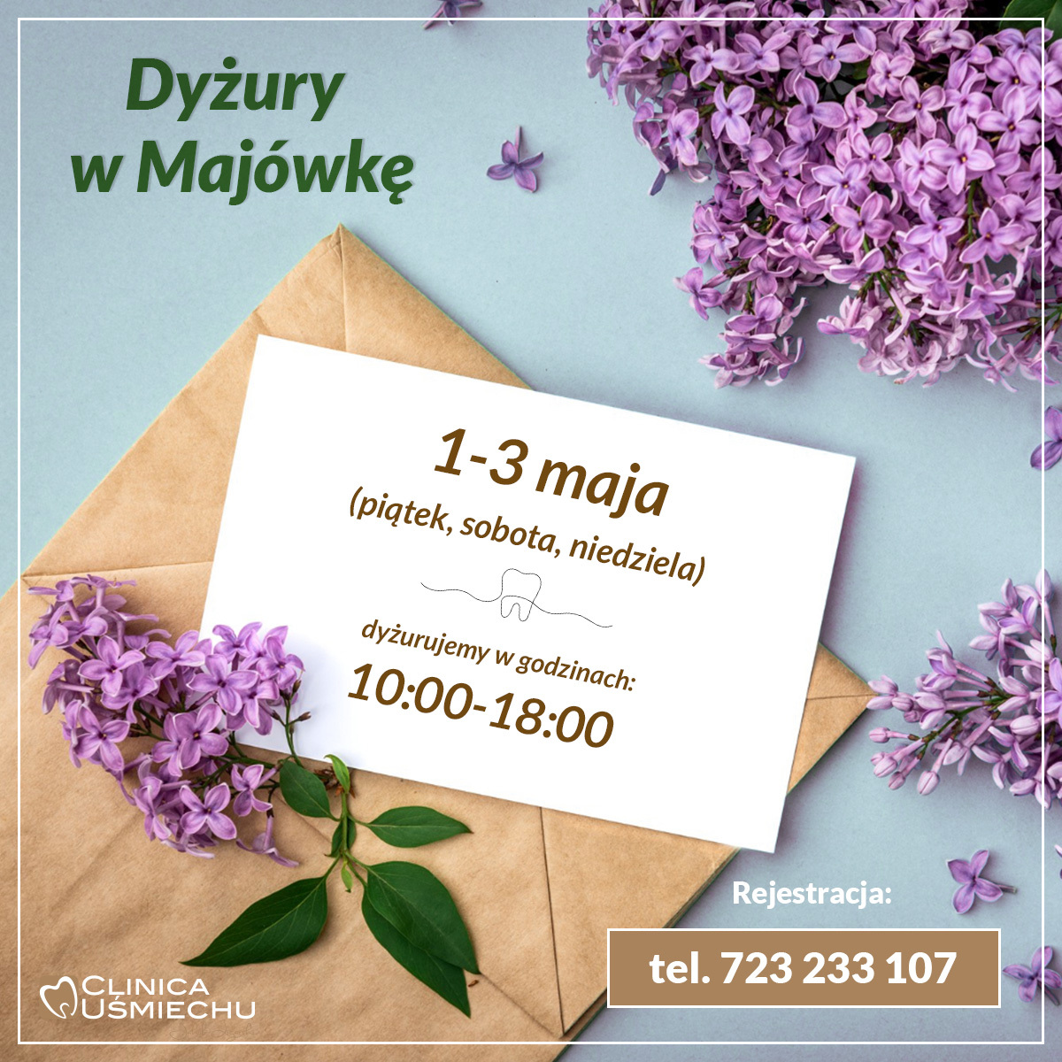 Majówka 2026 - dyżury stomatologiczne